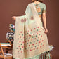 Shree Shyam Fashion Neerja Sea Green Linen Cotton Saree