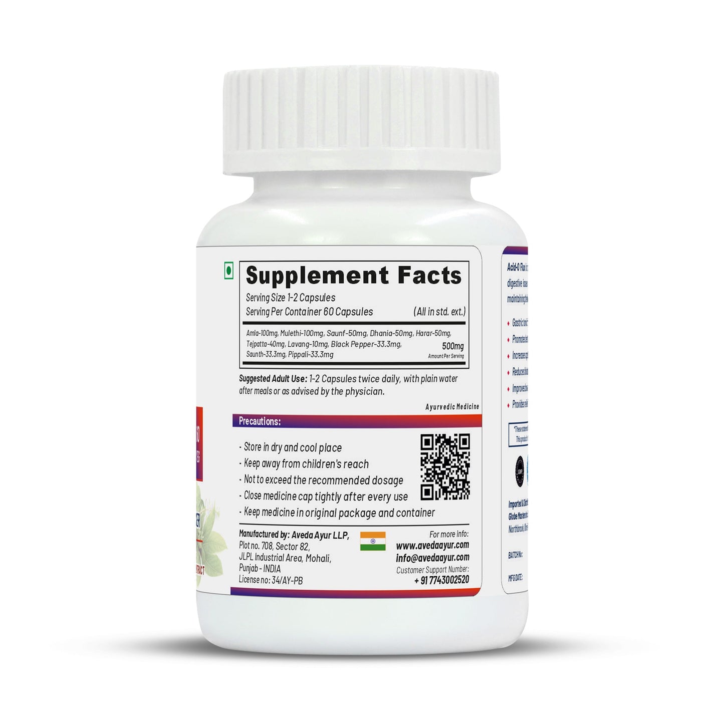 Life Aveda Acid O Flux Capsules - Swadesiicart