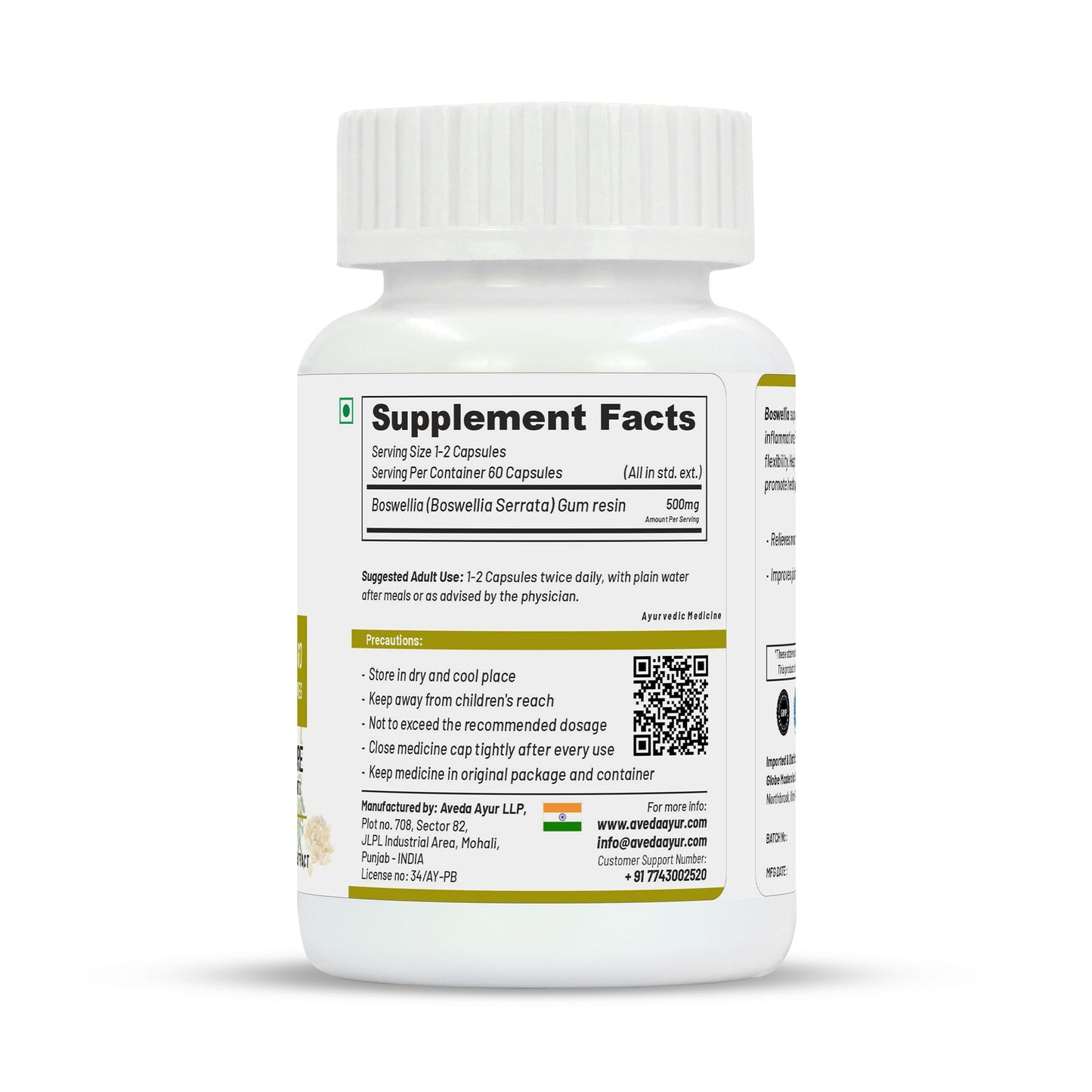 Life Aveda Premium Boswellia Capsules | Swadesiicart