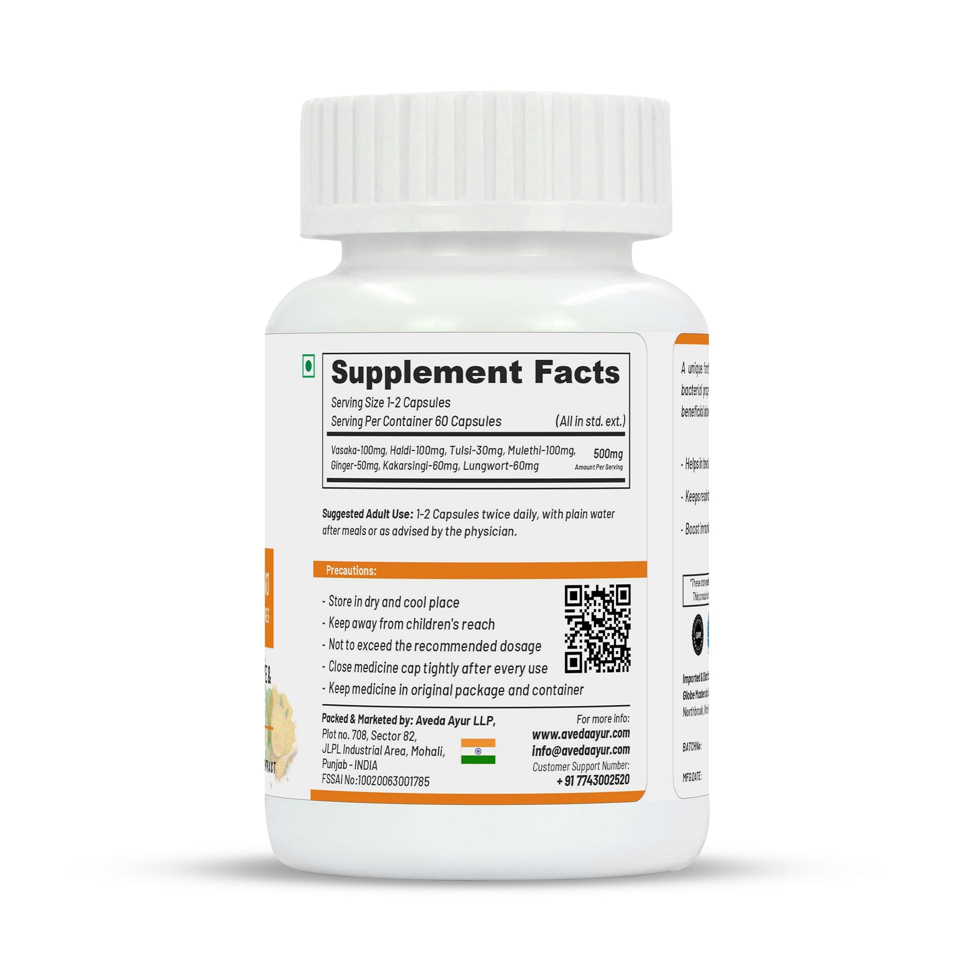 Life Aveda Premium Secure Lungs Capsules - Swadesiicart