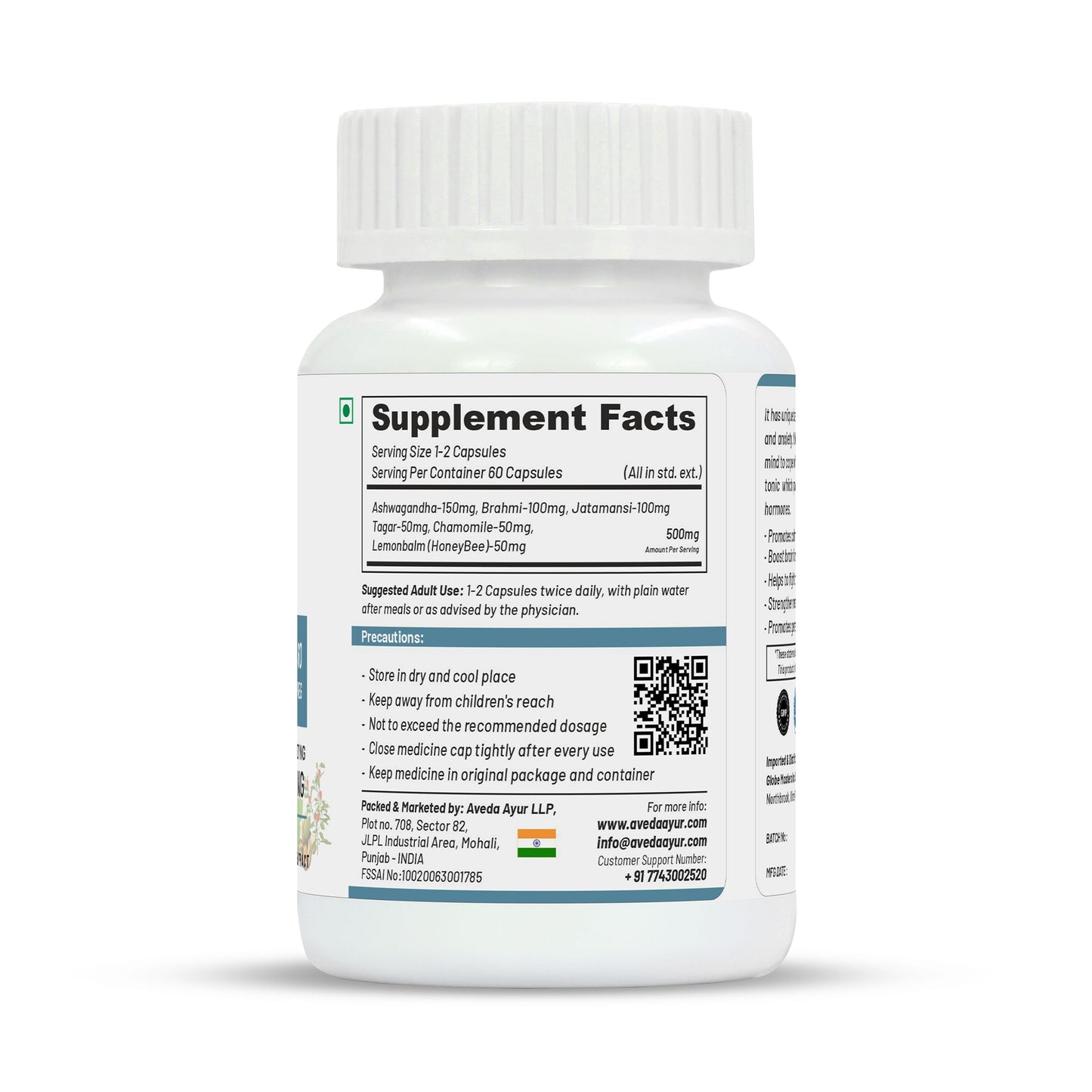 Life Aveda Premium De-Stress Capsules - Swadesiicart