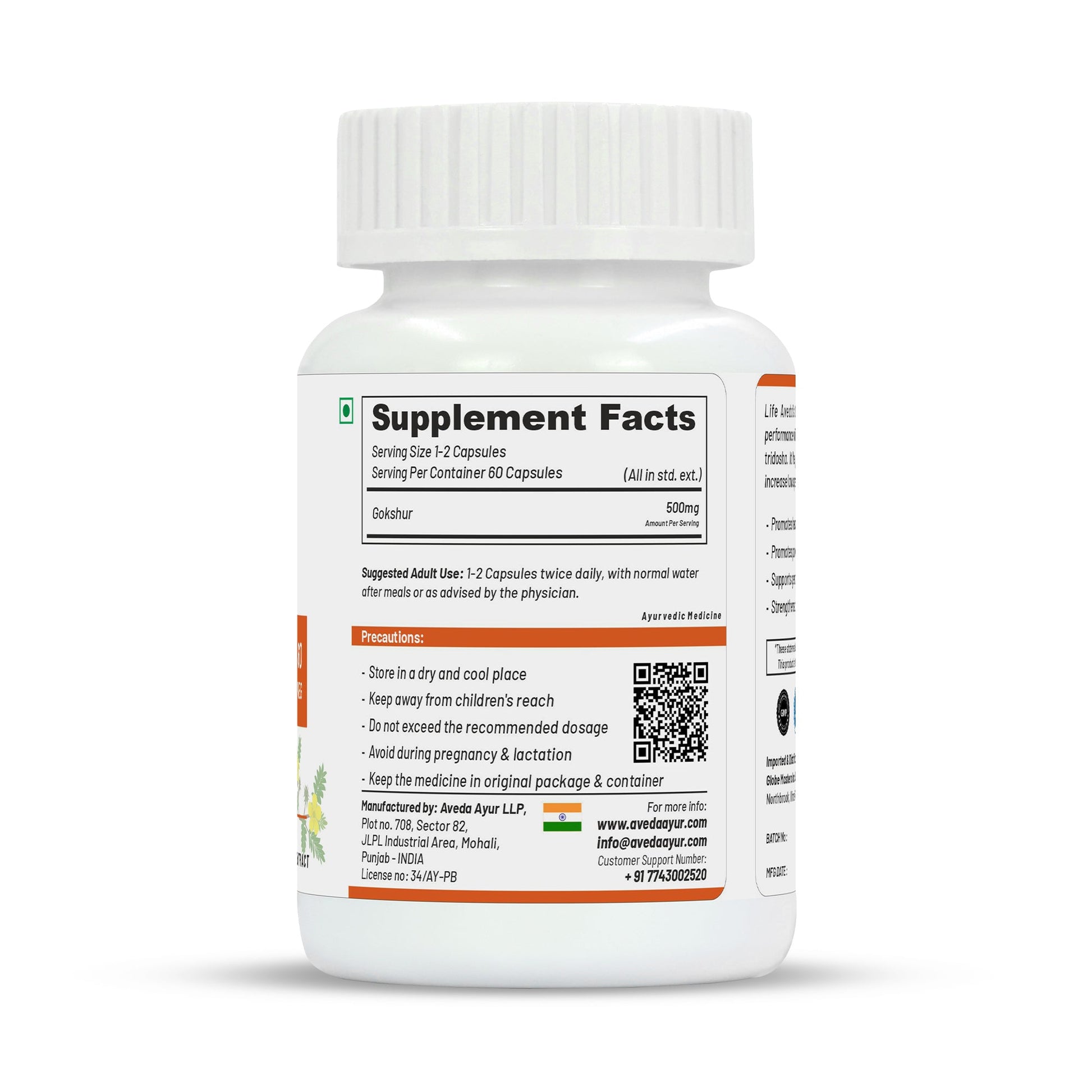Life Aveda Gokshur Capsules - Swadesiicart