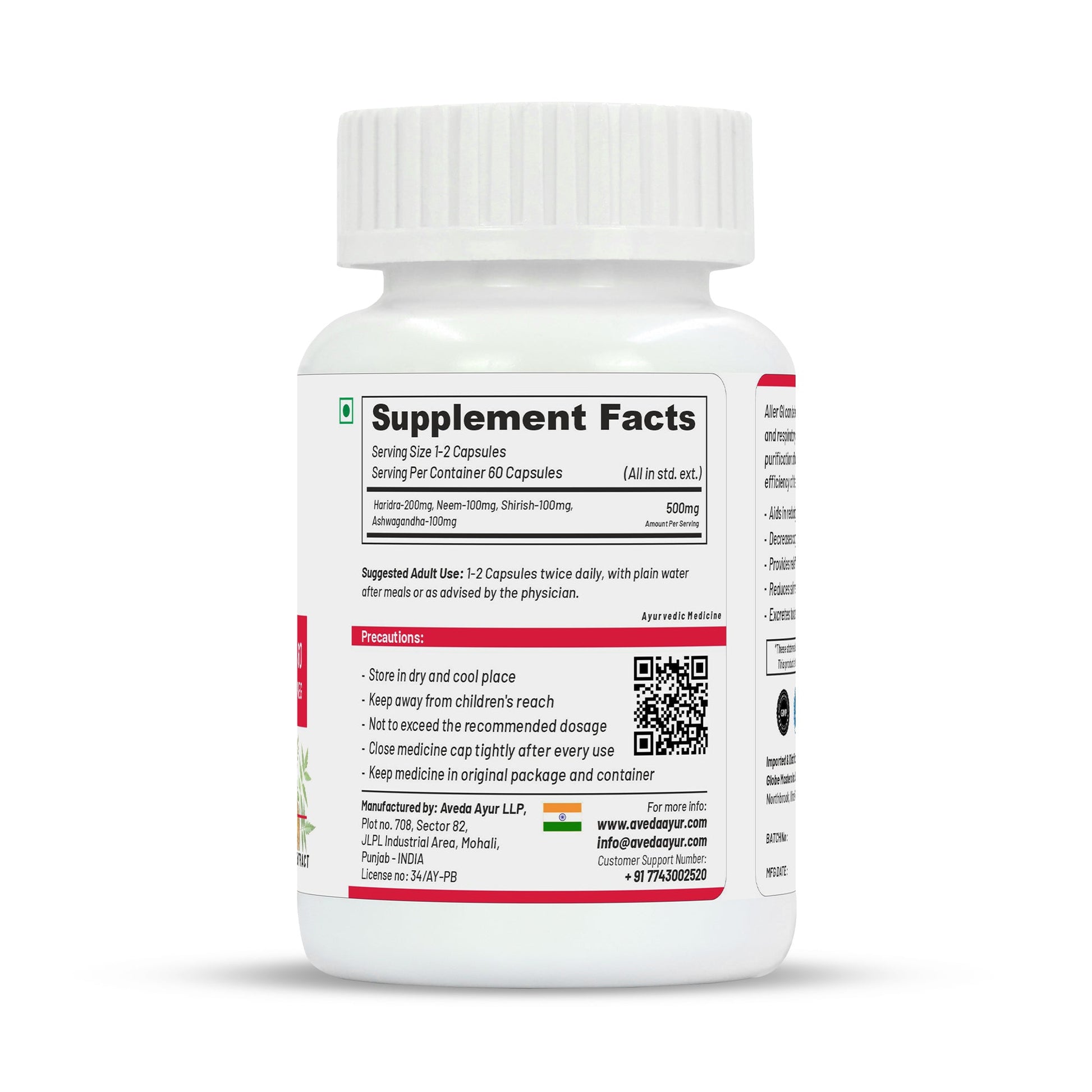 Life Aveda Aller GI Capsules | Swadesiicart