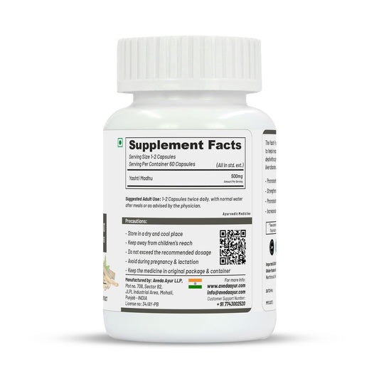 Life Aveda Yasthi-M Capsules - Swadesiicart