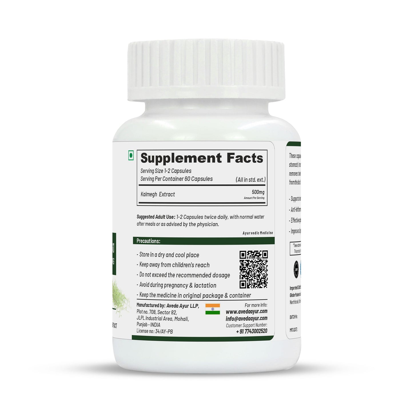 Life Aveda Kalmegh Capsules - Swadesiicart