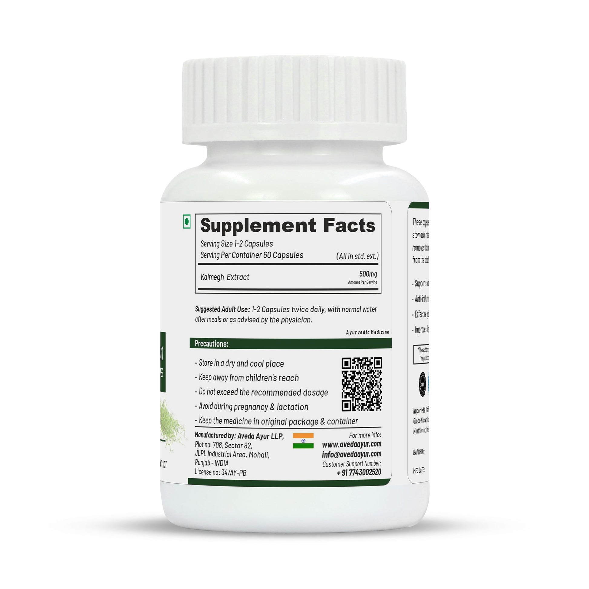 Life Aveda Kalmegh Capsules - Swadesiicart