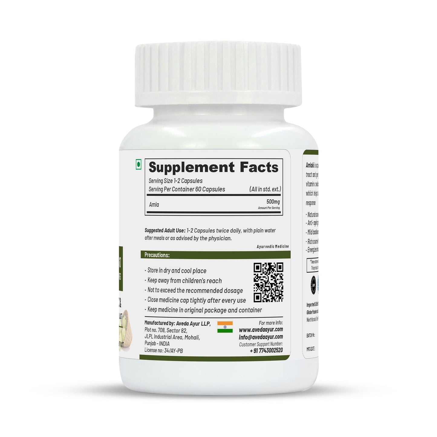 Life Aveda Premium Amlaki Capsules - Swadesiicart