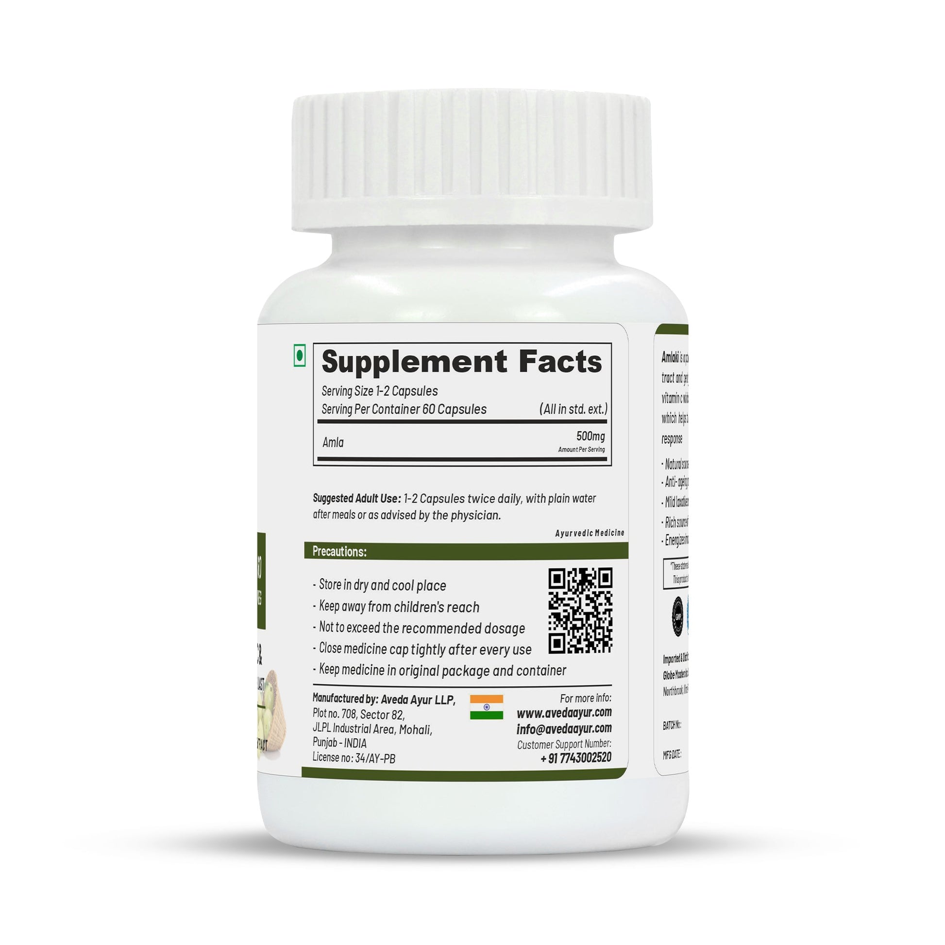 Life Aveda Premium Amlaki Capsules - Swadesiicart