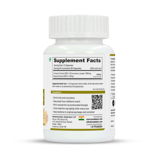 Life Aveda Premium Supreme Curcumin Capsules - Swadesiicart