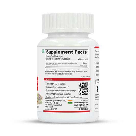 Life Aveda Digest Easy Capsules - Swadesiicart