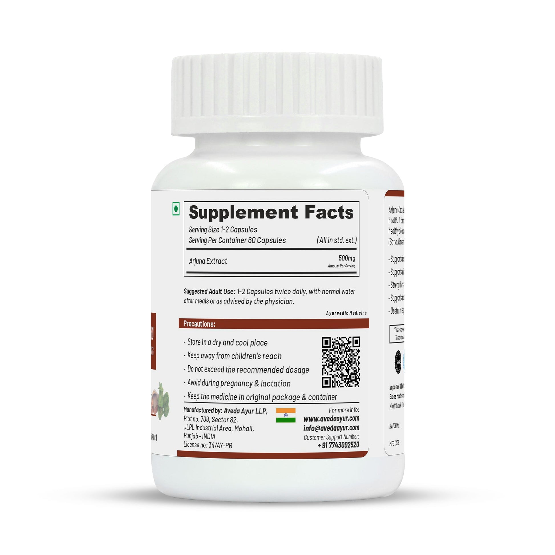 Life Aveda Arjuna Capsules - Swadesiicart