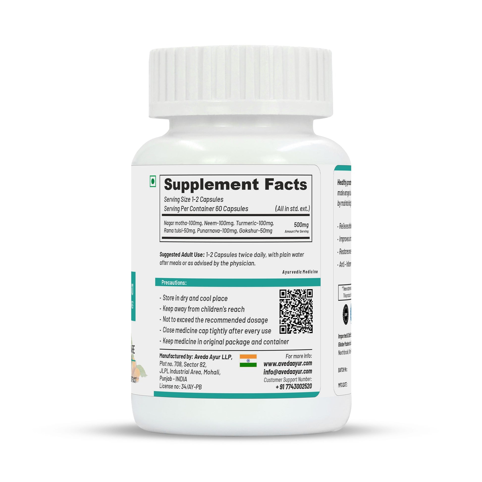 Life Aveda Premium Healthy Prostate Capsules | Swadesiicart