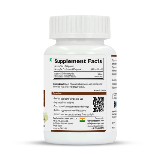 Life Aveda Triphala Capsules - Swadesiicart