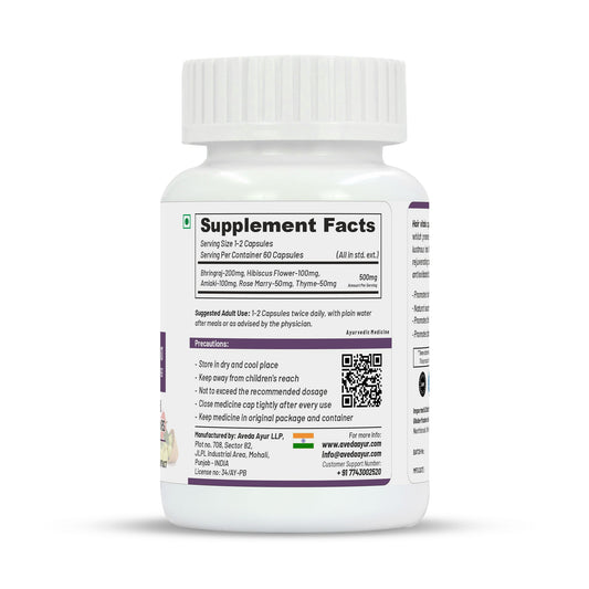 Life Aveda Premium Hair Vitals Veg Capsules - Swadesiicart