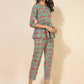 Janasya Women's Blue Cotton Printed Casual Peplum Co-ords - Swadesiicart