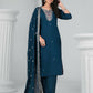 Ethnic Festive Wear Chanderi Rama Stitched Suit With Dupatta - Tanisha | Swadesiicart