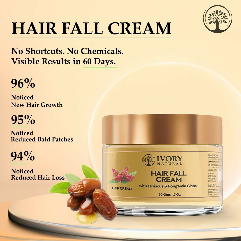 Ivory Natural Hair Fall Cream For Hair Fall & Less Hair Control | Swadesiicart