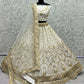 Jyoti Fashion Women's Off White Bridal Net Fancy Sequins with Multi Thread Embroidered & Handwork Wedding Lehenga Choli | Swadesiicart