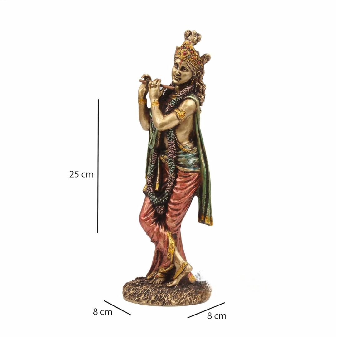 Profound Craft Resin Lord Krishna Idol - Swadesiicart