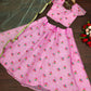 Jyoti Fashion Beautiful Pink Organza Silk Embroidered Kids Lehenga Choli Set | Swadesiicart