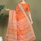 Shree Shyam Fashion Cotton Orange Saree
