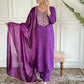 Purple Rayon Slub Stitched Suit With Dupatta - Tanisha | Swadesiicart