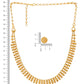 Ruby Raang Golden Necklace with Studs | Swadesiicart
