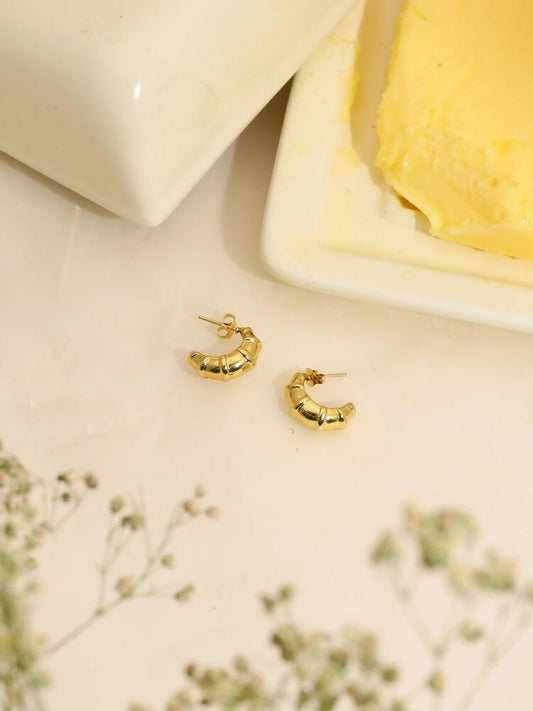 Half Moon Studs - Ruby Raang | Swadesiicart