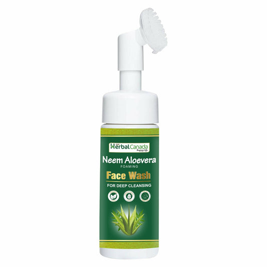 Herbal Canada Neem Aloe Vera Foaming Face Wash | Swadesiicart