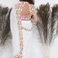 Little Bansi Floral Print Ready To Wear Saree And Floral Blouse - White | Swadesiicart