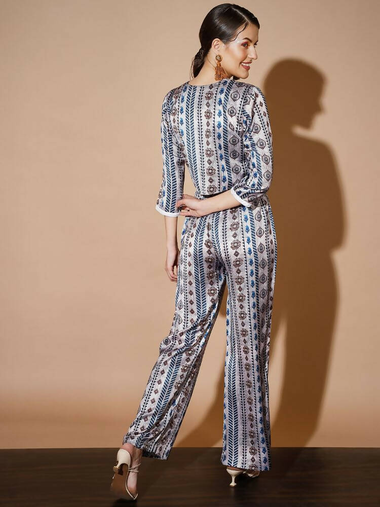 Myshka Multi Printed Co-Ords For Women - Swadesiicart