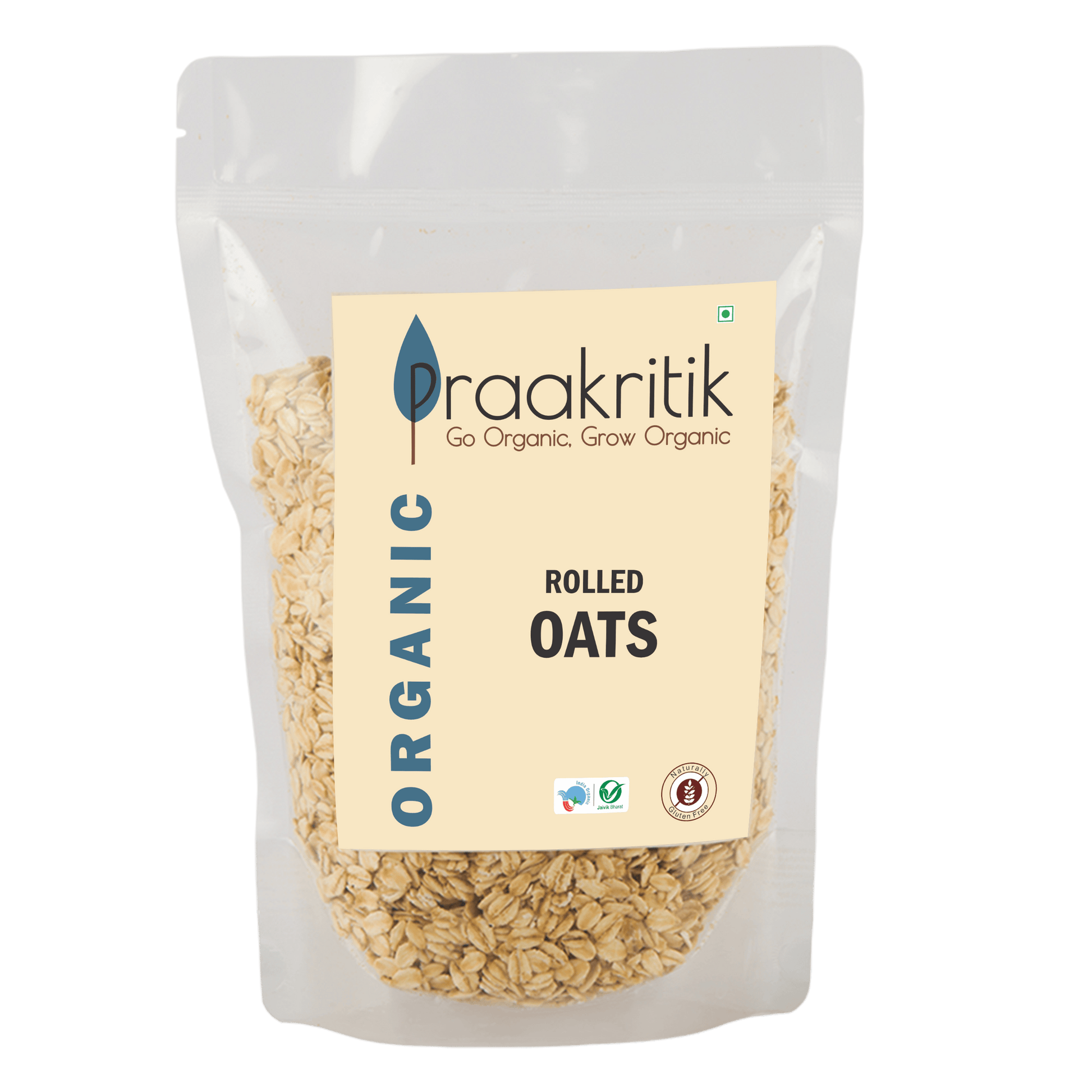 Praakritik Organic Rolled Oats - Swadesiicart