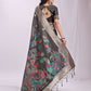 Shree Shyam Fashion Linen Cotton Grey Saree