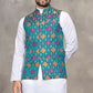 Anaita Blue Cotton Straight Kurta Pajama & Kurta With Jequard Work