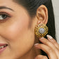 Nuyug 22k Gold Plated Filigree Statement Studs | Swadesiicart