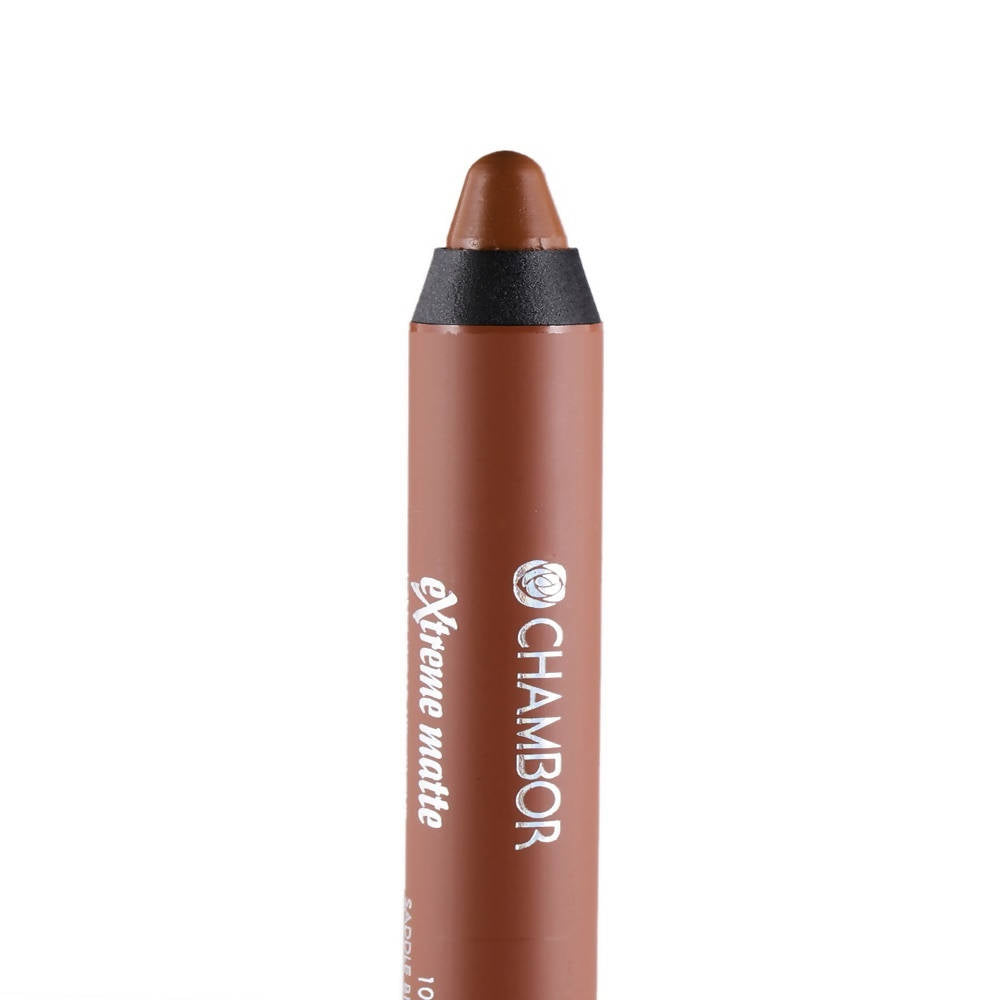 Chambor Saddle Brown 10 Extreme Matte Long Wear Lip Colour - Swadesiicart