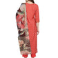 Ahalyaa Red Crepe Bandhani Gold Printed Kurta Pant With Dupatta | Swadesiicart