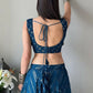 Jyoti Fashion Blue Thread Embroidery Georgette Designer Lehenga Choli with Dupatta | Swadesiicart