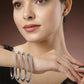 NVR Women's Set of 4 Silver-Toned German Silver Oxidised Bangles - Swadesiicart