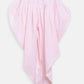 Ahalyaa Pink Polysilk Floral Printed Kids Kurta Dhoti Set For Girls | Swadesiicart