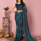 Attractive These Party Wear Ready To Wear Saree - Blue | Swadesiicart
