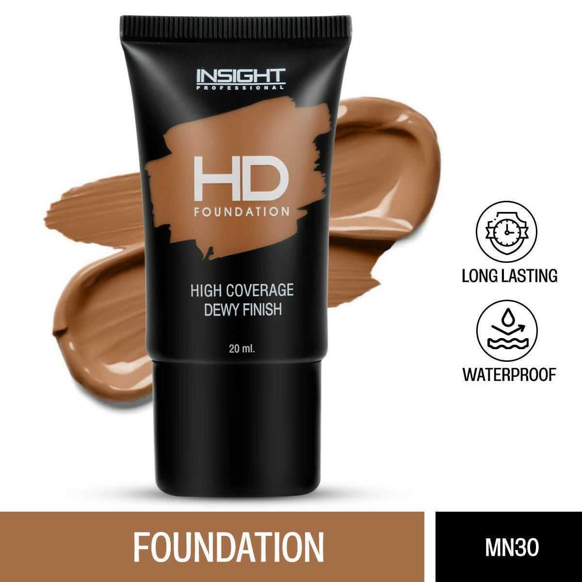 Insight Cosmetics HD Foundation - MN 30 - Swadesiicart