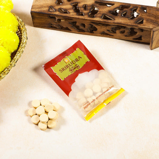 Sri Rudra Sandal Tablets 50g (SR 01047) | Swadesiicart