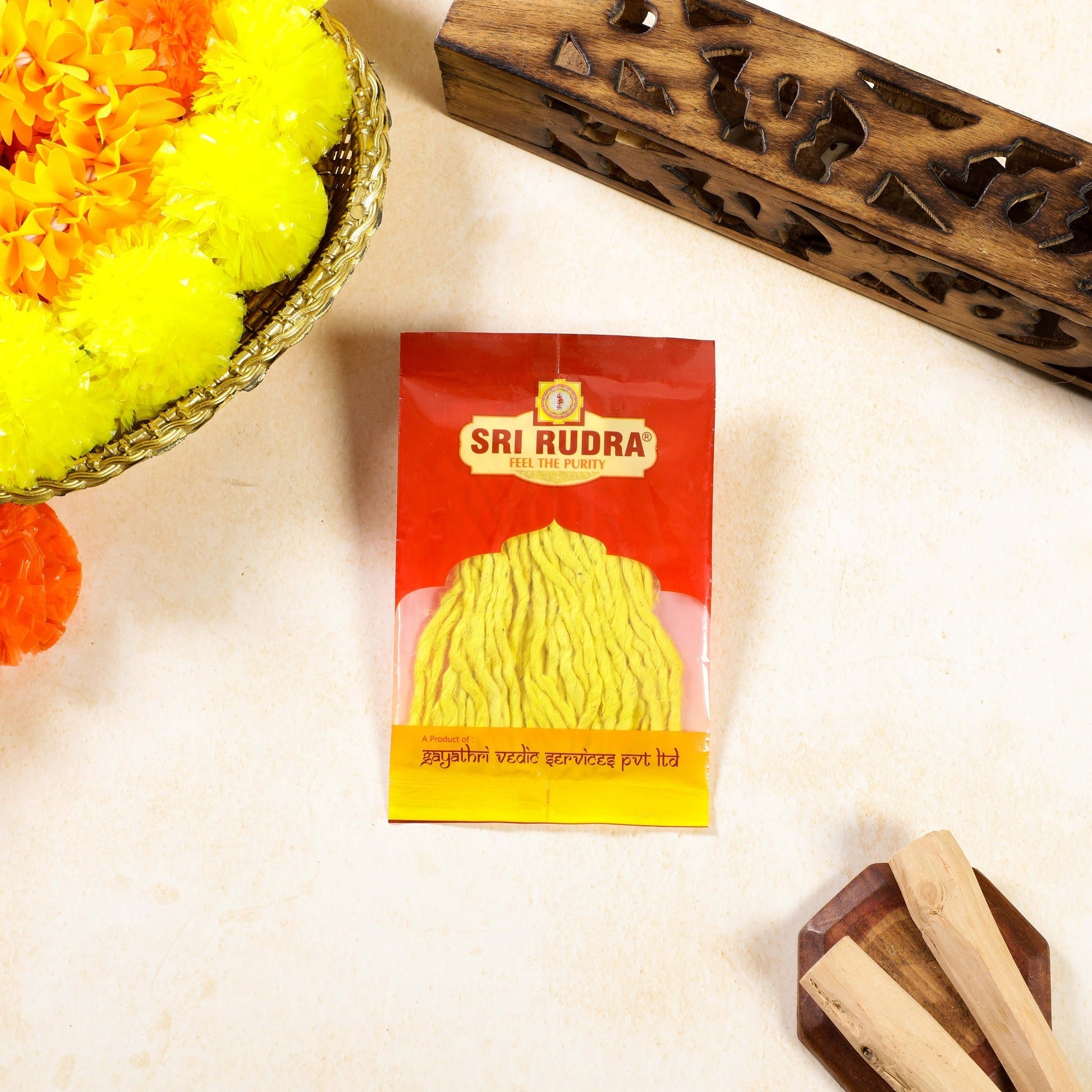 Sri Rudra Yellow Batties (SR 01085) | Swadesiicart