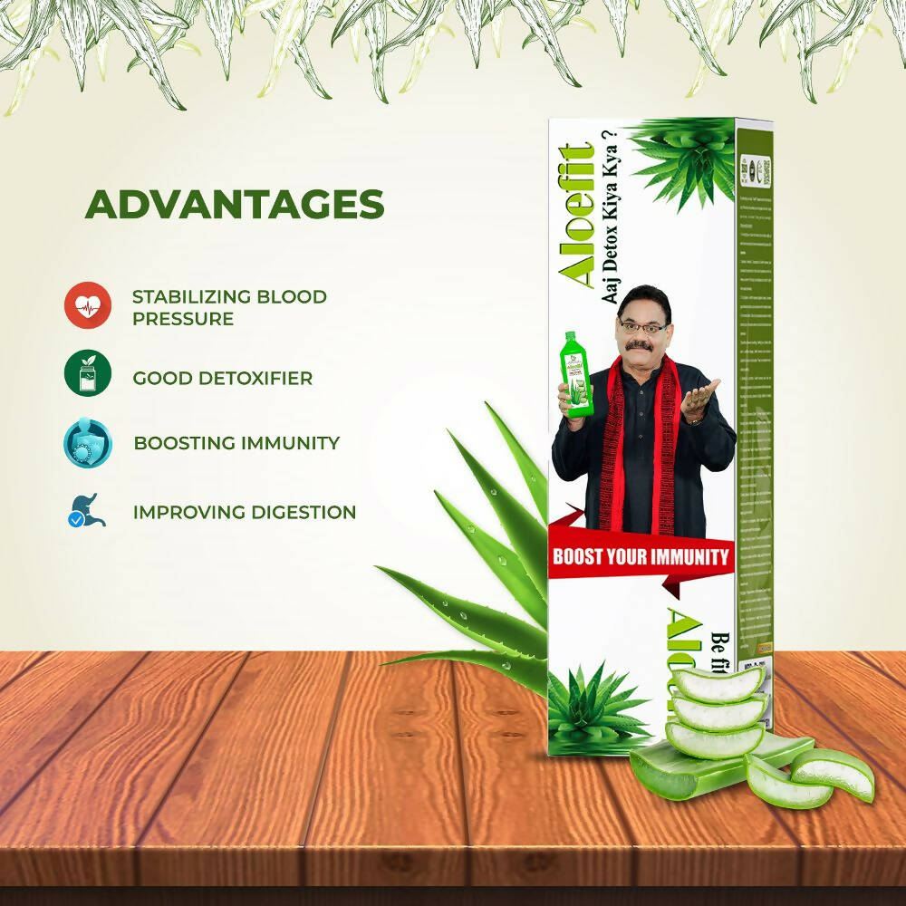 Pharma Science Aloe Vera Juice With Pulp Bottle - Swadesiicart