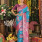 Shree Shyam Fashion Silk Sky Blue Saree