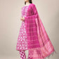 Jyoti Fashion Women's Pink Rayon Print with Embroidery & Fancy Lace Work Kurta with Trouser & Dupatta | Swadesiicart