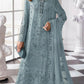 Anaita Blue Fox Georgette Suit With Khatli & Sequence Work