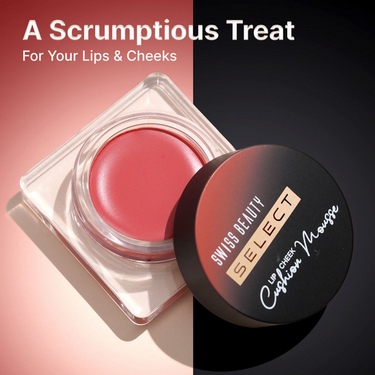 Swiss Beauty Select Lip And Cheek Cushion Mousse With Vitamin E - 4 Velvet Red | Swadesiicart