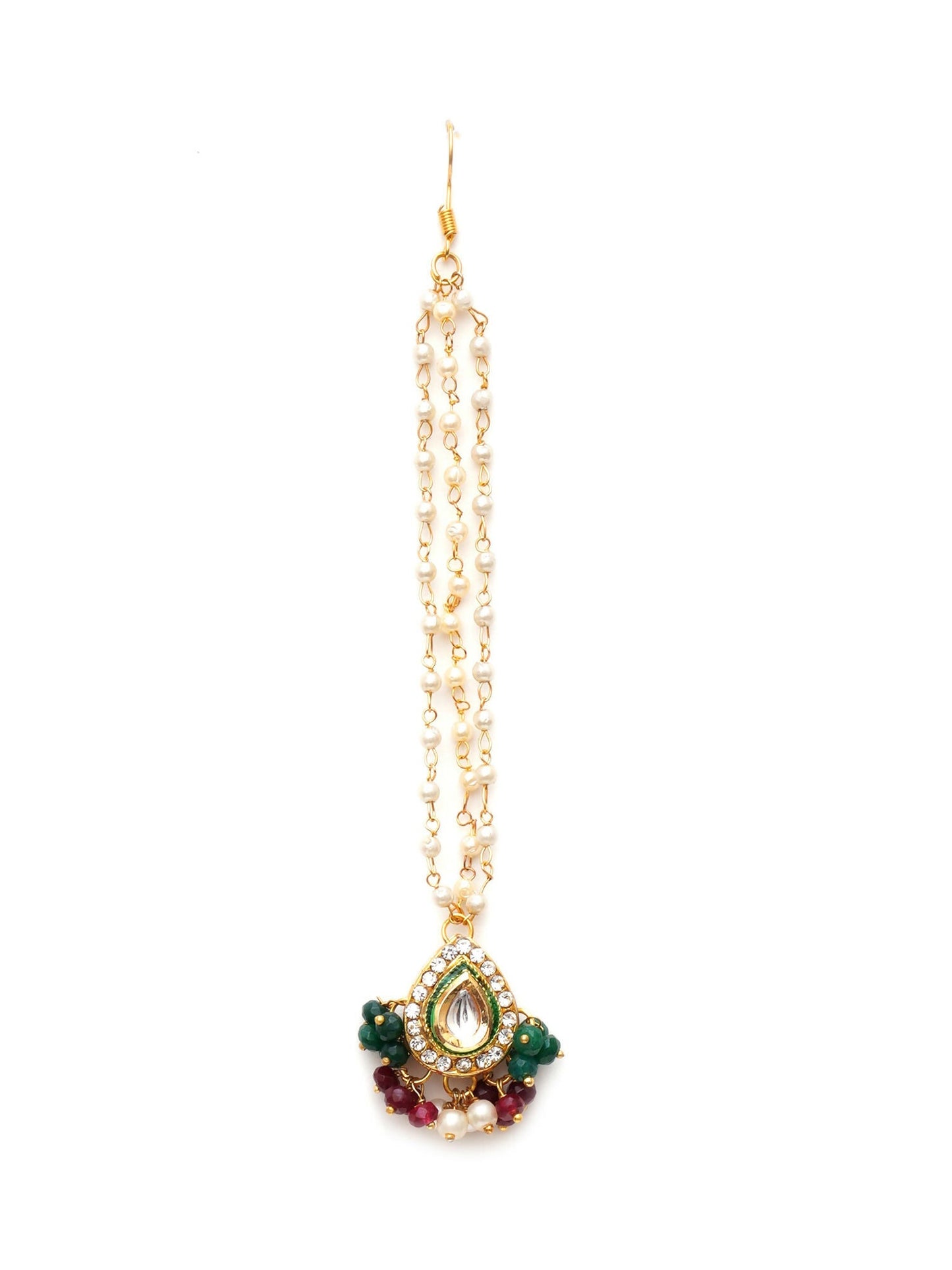 Kundan Maang Tikka (Gold) - Ruby Raang | Swadesiicart